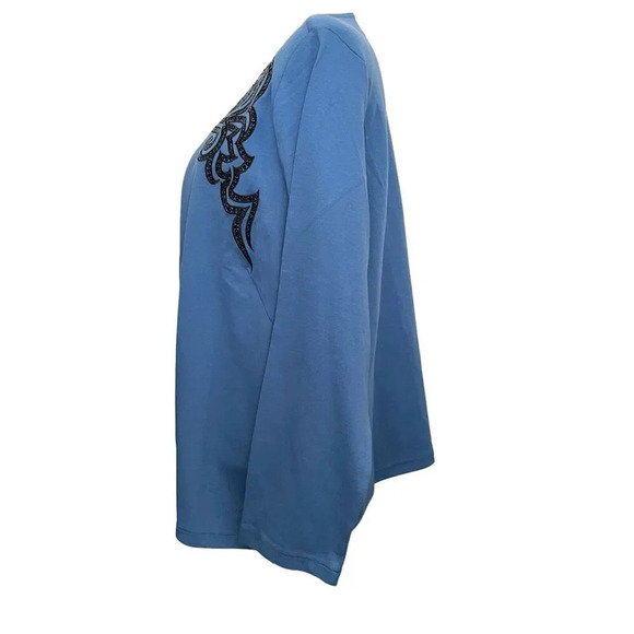 Bob Mackie Wearable Art Open Front Cardigan Size XL Sweater Sequin - Picture 3 of 7